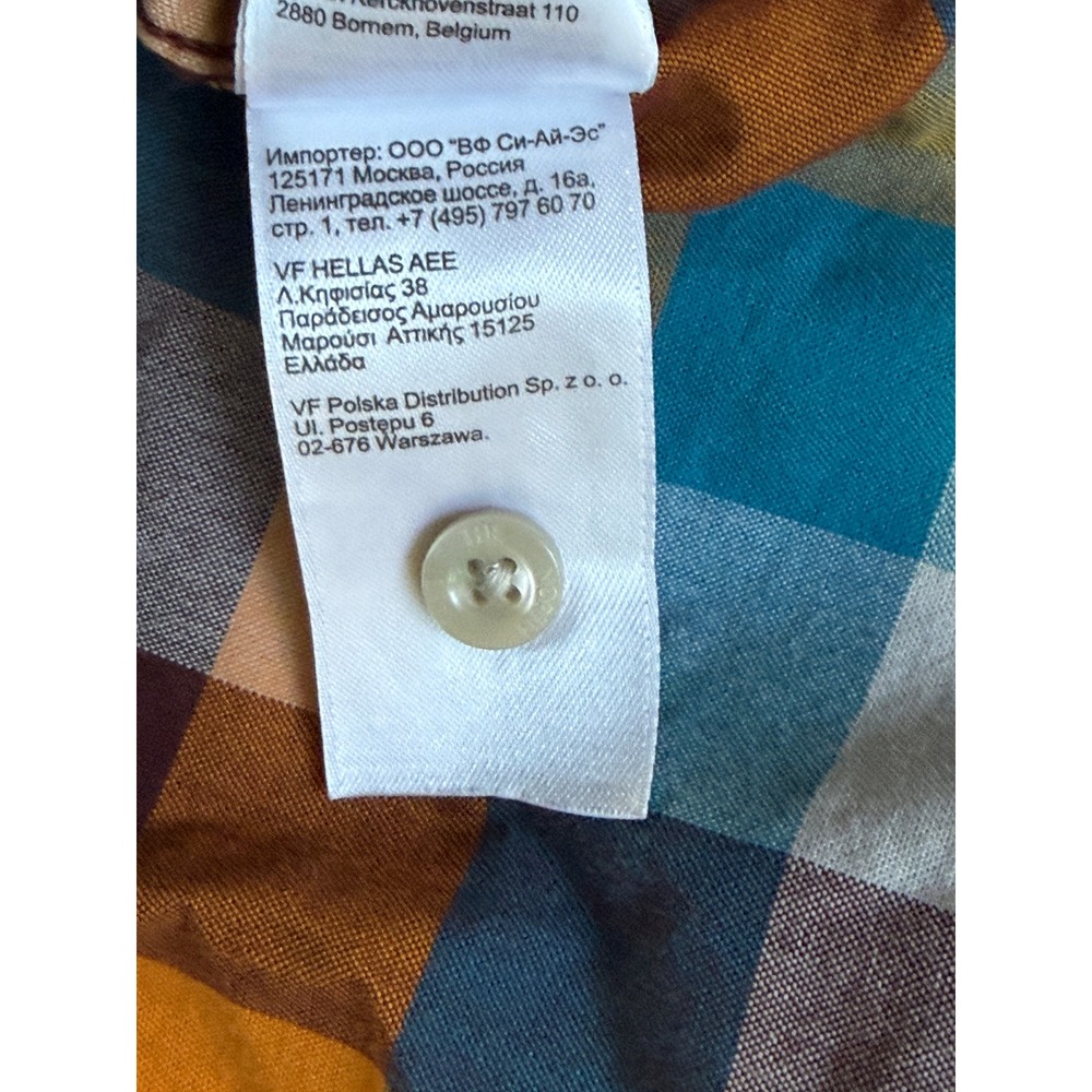 The North Face Button Down Shirt Mens XXL Multi Color Plaid Short‎ Sleeve - Picture 6 of 6